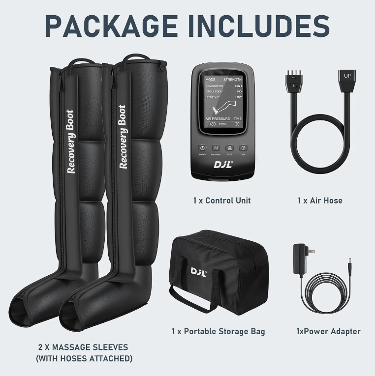 Air Compression Leg Massager Recovery Boots